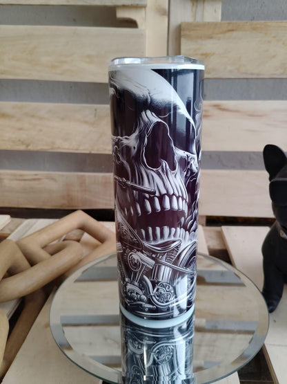 Skull Motorcycle Tumbler