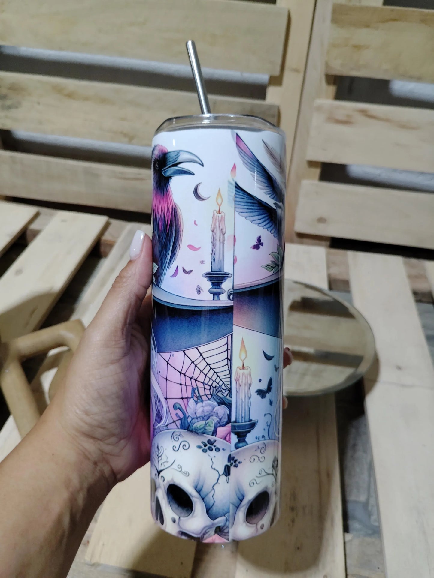 Sugar Skull Gothic 20oz Tumbler