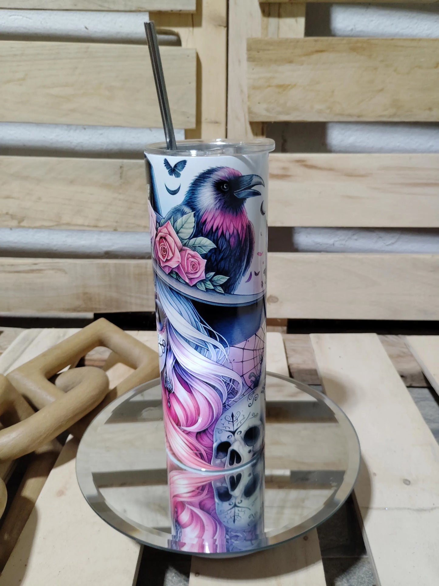 Sugar Skull Gothic 20oz Tumbler
