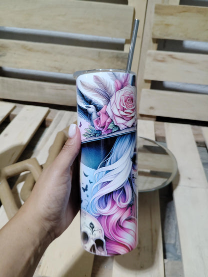 Sugar Skull Gothic 20oz Tumbler