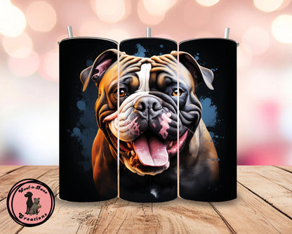 Happy Bulldog Tumbler